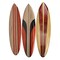 32 In Hand Carved Painted Wooden Surfboard Wall Hanging Decor Beach Art Set of 3